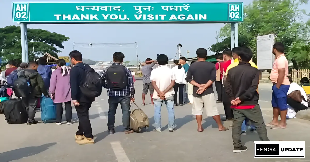 Indo Nepal border image