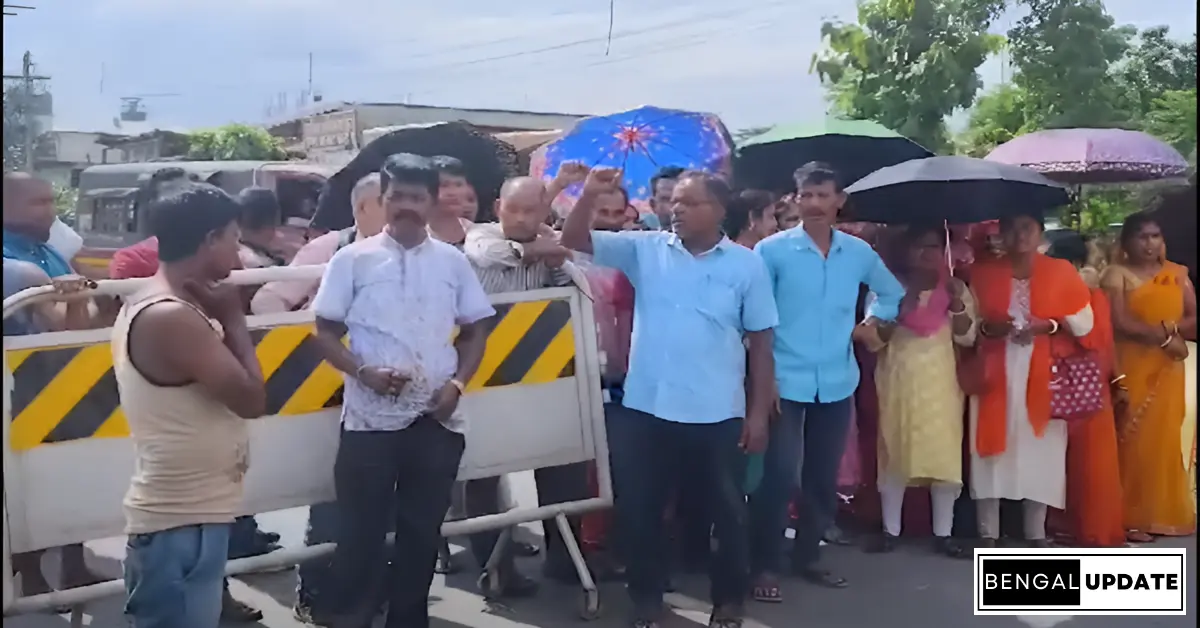 Protest at Phansidewa Government High School image