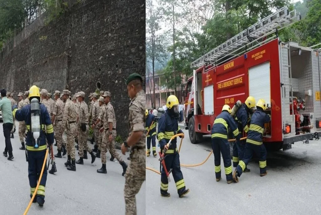 Mock drill in Sikkim and gangtok region