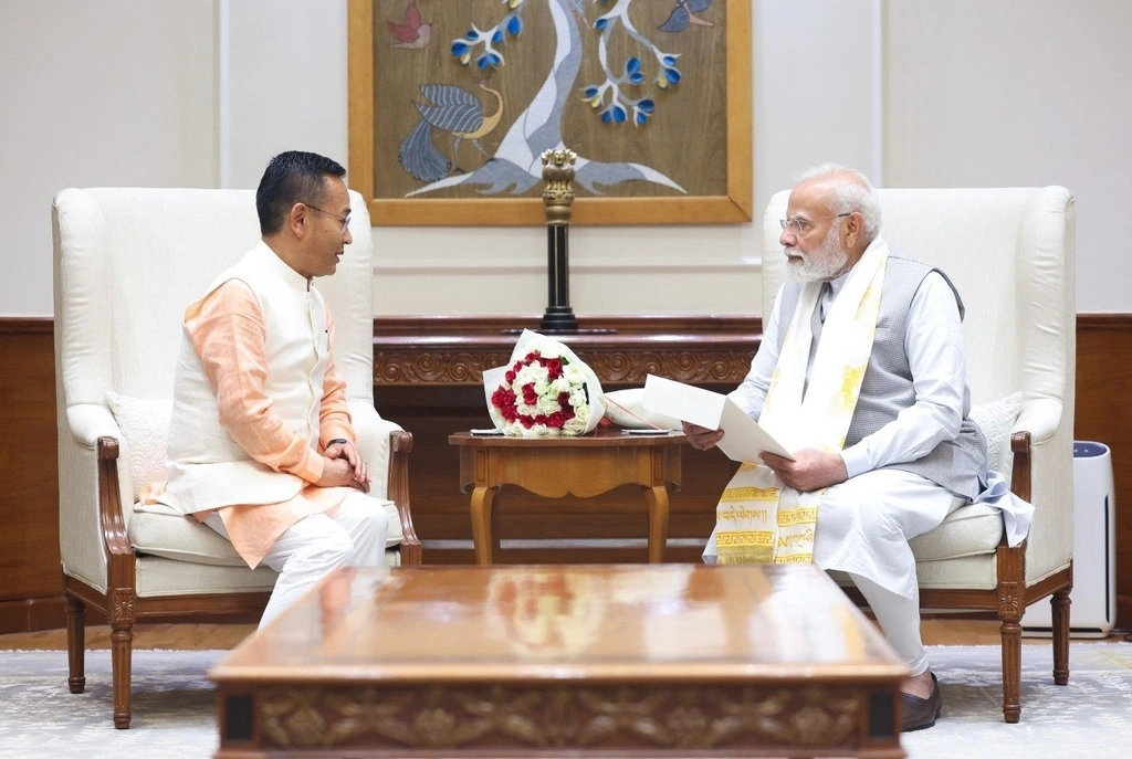 Sikkim CM Prem Singh Tamang Meets PM Modi