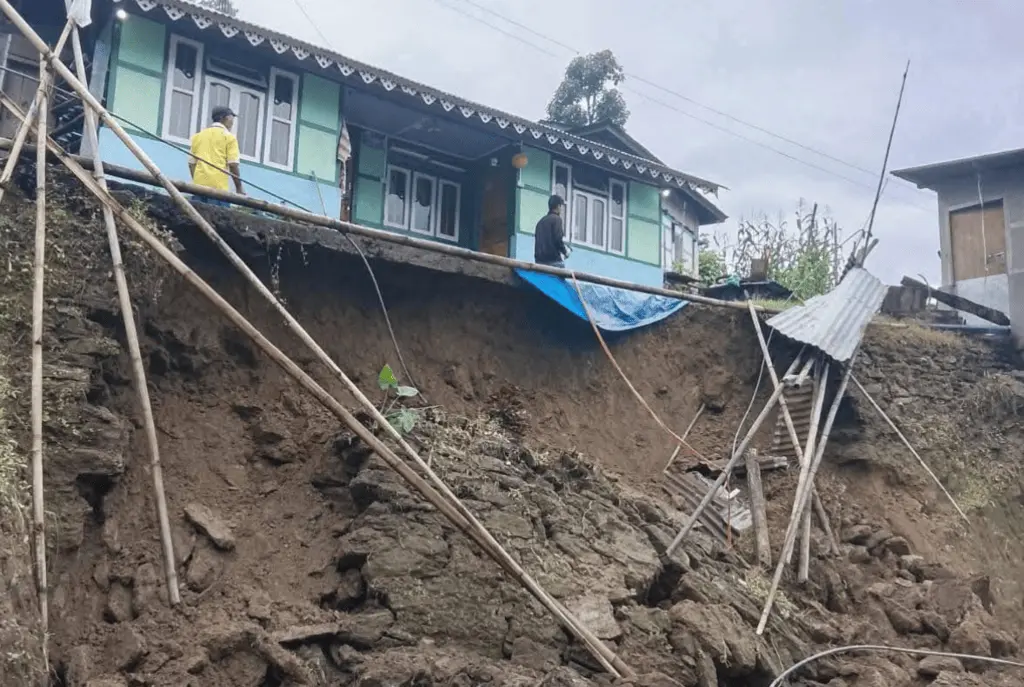 How Heavy Rain Turned Man Singh Limboo’s Kitchen into Rubble by Morning