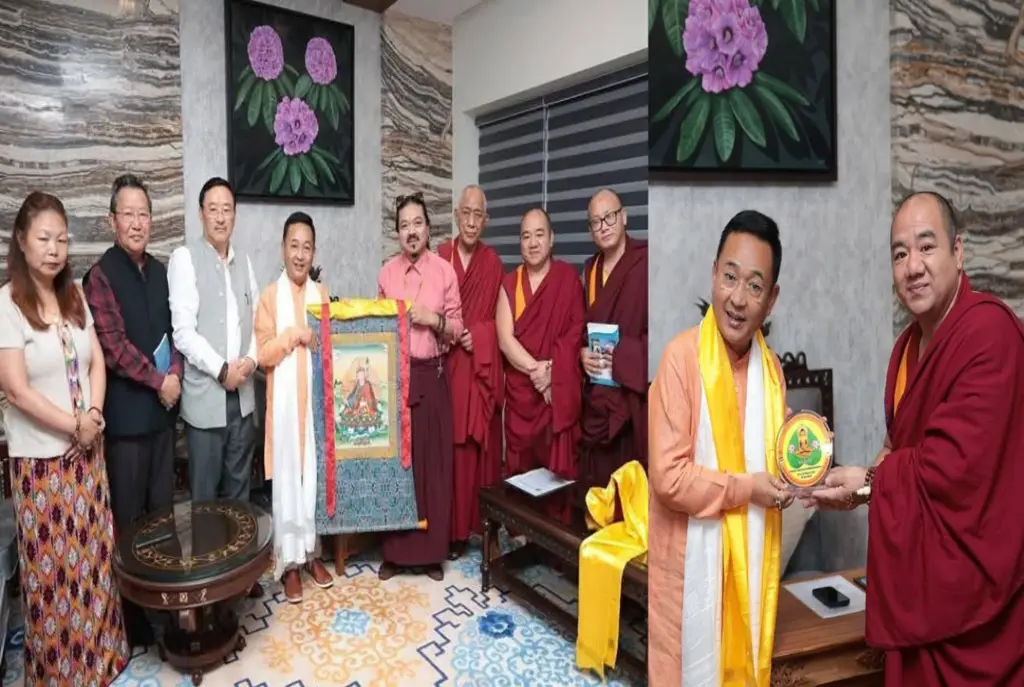 Recent Meeting of Sikkim’s Chief Minister with the Nalanda Buddhist Tradition