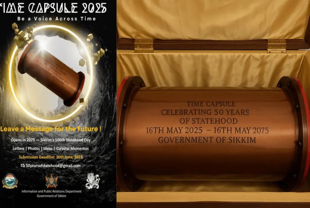 Sikkim Time capsule celebrationg 50 years of statehood