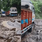 Stranding Truck Near Petrol Pump